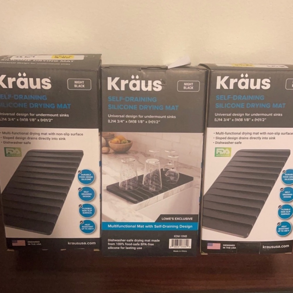 🌻 | SPRING CLEARANCE | Self draining silicone drying mat | lot of 3